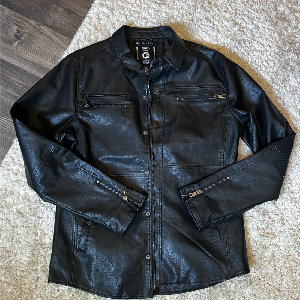Fried Denim leather jacket